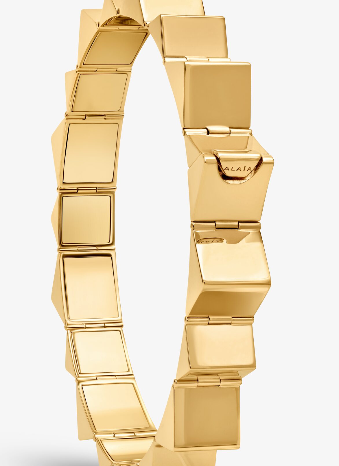 PYRAMID CHOCKER ALAÏA GOLD PYRAMID CHOCKER